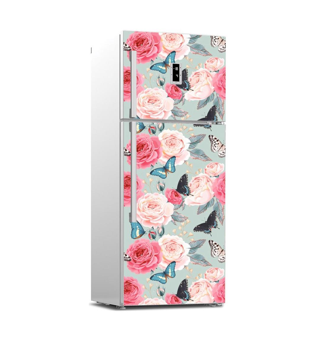 

39 стилей, красивые пейзажные наклейки на холодильник, крышка холодильника, дверная виниловая самоклеящаяся наклейка для декора кухонной мебели, наклейка для морозильной камеры, сделай сам 60x180cm