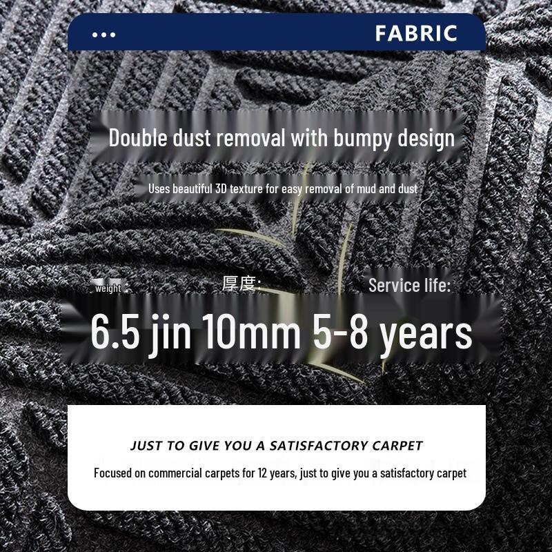 Durable Rubber Edge Anti-Slip Entrance Mat