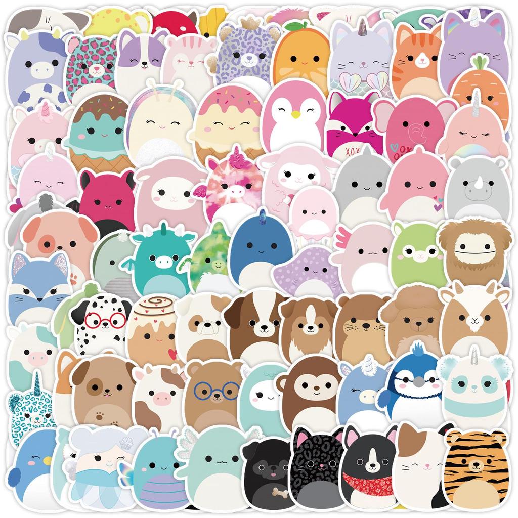 100 Kawaii Cartoon Graffiti Stickers: Waterproof Decorative Stickers for Notebooks, Phones, Journals, and Water Cups