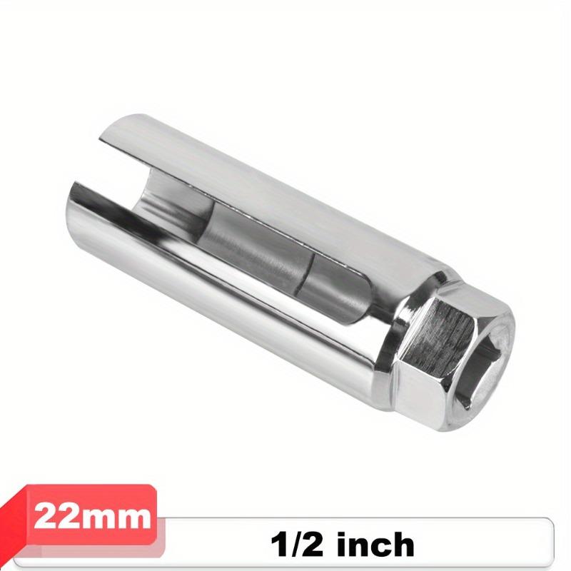 

Автомобильный торцевой ключ для датчика кислорода с боковым вырезом для провода 22 мм 1/2 Универсальный привод Инструмент для снятия и установки датчика кислорода автомобиля коричневый