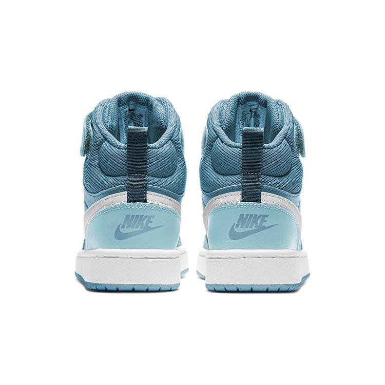 Nike Court Borough Mid 2 GS Cerulean Kids Sneakers Blue Glacier-Blue White CD7782-401