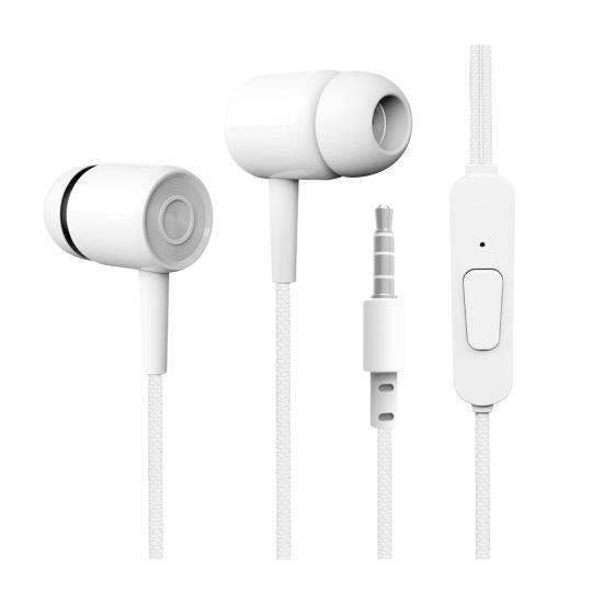 

L5 Проводные наушники 3,5 мм Внутриканальные игровые наушники с тяжелыми басами и микрофоном для караоке белый