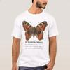 Tricou Bărbați Casual Portocaliu Vintage Fluture Metamorfoză 100% Bumbac Gât Rotund Mânecă Scurtă Vară Mărimi S3XL