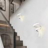 Nowoczesna minimalistyczna lampa ścienna LED Home wystrój wnętrz kinkiet do salonu sypialnia lampki nocne nabłyszczania dekoracja świetlna tła