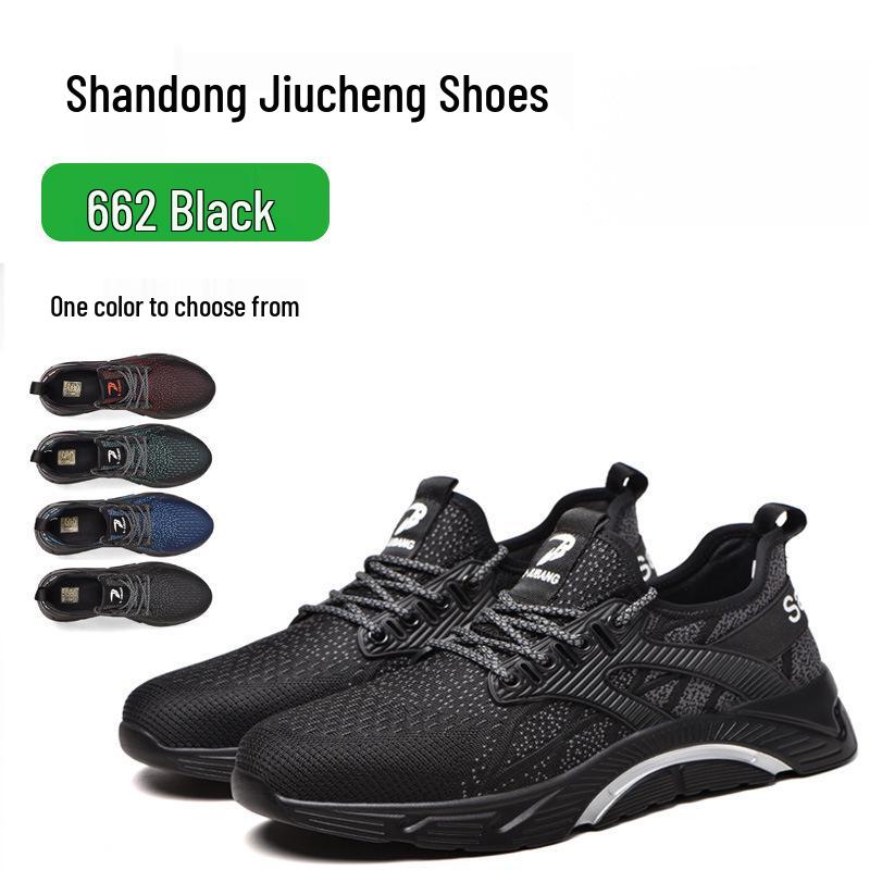 Men's Steel Toe Work Boots - Four-Season, Anti-Smash, Puncture-Resistant, Durable Construction Safety Shoes