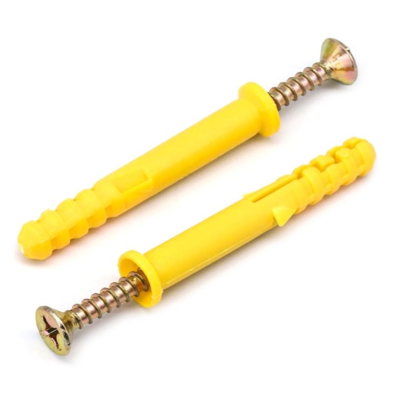 Industrial Grade Small Expansion Screws Masonry Screws & Wall Plugs Set 100pcs
