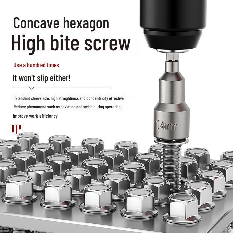 8mm Sechskant Selbstschneidende Schraube Elektrischer Schraubenschlüssel mit Starkem Magnetischem Bit