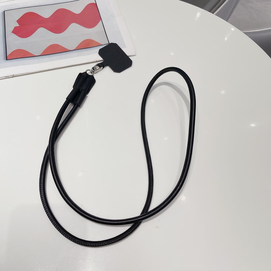 120 cm Long Crossbody Phone Lanyard Leather Pickup Chain Women's Long Neck Shoulder Strap Phone Case Universal Anti Loss Lanyard