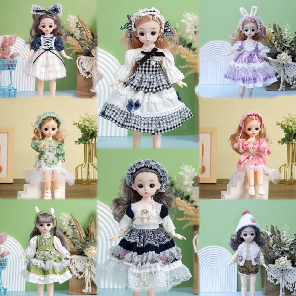 

Привабливі очі 30 см Bjd лялька з одягом 1/6 SD Принцеса Макіяж Ball Joint Doll Діти style F