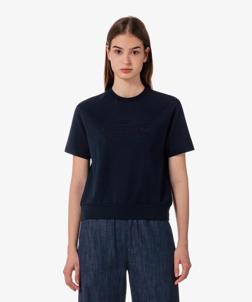LACOSTE Women'S Lace Croc T-Shirt Tf600E-56G 166