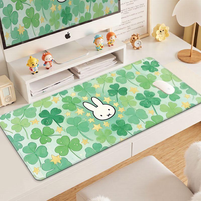 New Arrival Miffy Mouse Pad Cute Cartoon Rabbit Desk Mat Aesthetic Kawaii Computer Accessories for Dorm Bedroom Office Decor