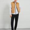 Lining Training Series Stand Collar Warm Down Vest Men Vests Cinnamon-Brown AMRQ011-7