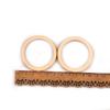 20/30/40/50/60/75mm Circle/ring Wood Slices Decoration For Scrapbooking Crafts Natural Unfinished Round Wooden Ornaments