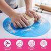 3 Pcs Silicone Cake Mat Round Baking Mat with Measurements Reble Cookie Turntable Pad Pastry Baking Pad for Pizza Pan Rolling Out Dough Non-Stick