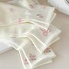 Women's Cute Flower Bow Pattern Mid-calf Socks - Fresh and Elegant for Dressing, Breathable and Comfortable,Cute Socks, Nice Sports Socks, Short Socks