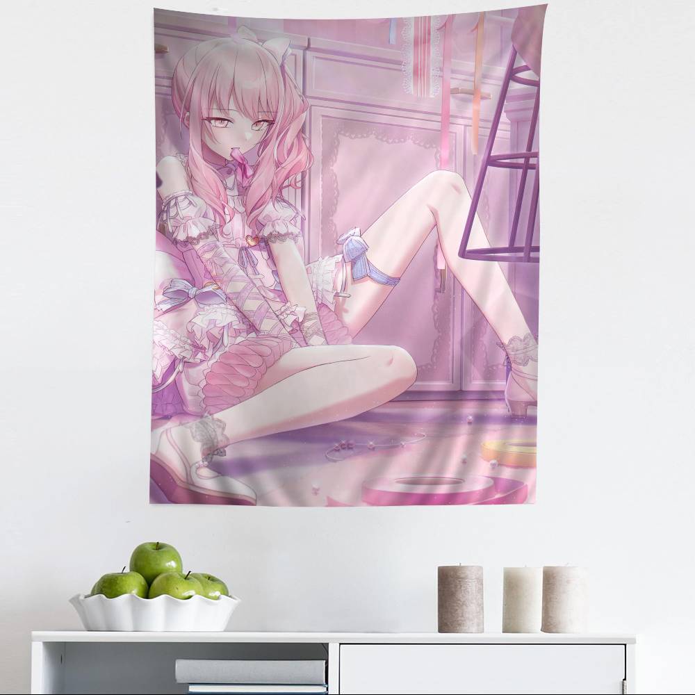 Anime Project-Sekai Cartoon Tapestry Art Science Fiction Room Home Decor Wall Hanging Home Decor