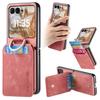 Etui z uchwytem na pierścień i uchwytem na karty Portfel Podpórka Pokrowiec na telefon do Moto Razr 70 60 50 40 Ultra dla Motorola Razr 70 60 50