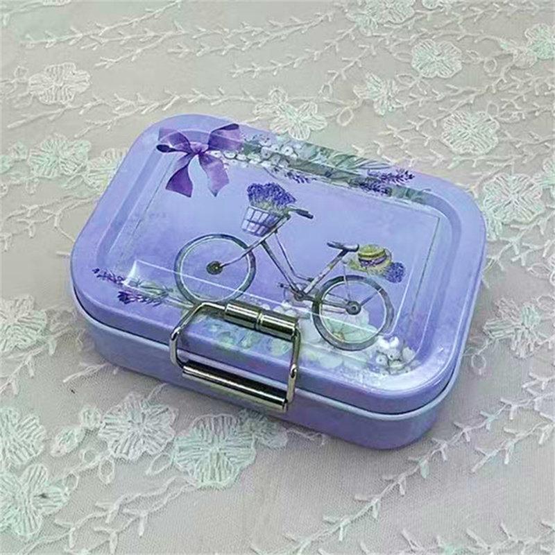 Rust Resistant Vintage Metal Storage Canister with Lid Food Safe Cookie Candy Snack Container for Farmhouse Kitchen Decor