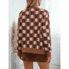 Women's Sweater Fall/winter Amazon Retro Casual Floral Knitted Cardigan