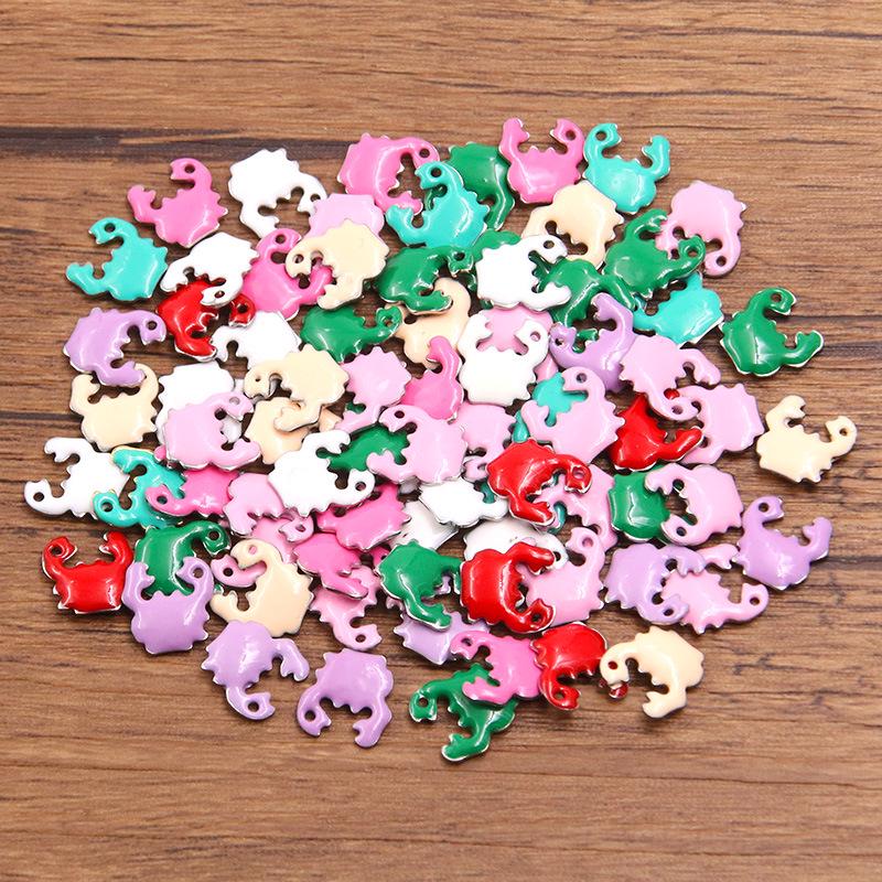 Stainless Steel Marine Life Enamel Pendants: Fish, Crab & Dolphin Charms in 9 Styles