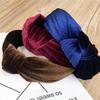Herbst und Winter Damenmode Buntes Nylon Samt Knoten Stirnband Haargummi Ornament Damen Haarband Accessoires Haarband