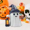Солнечная Милая Статуэтка Привидения Хэллоуин Настольное Украшение Атмосферостойкая Ручной Работы Смола Тыква Фигурка Привидения со Светом