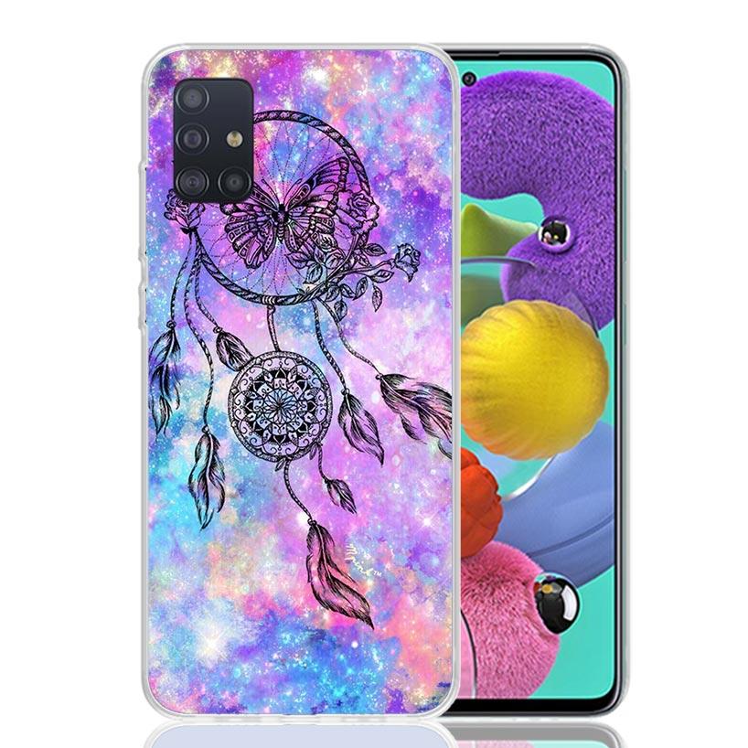 Retro Feather Dreamcatcher Phone Case For Samsung Galaxy A52 A32 A22 A12 A02S A50S A30S A51 A31 AA71 Note 20 Ultra 10 S10 Plus G