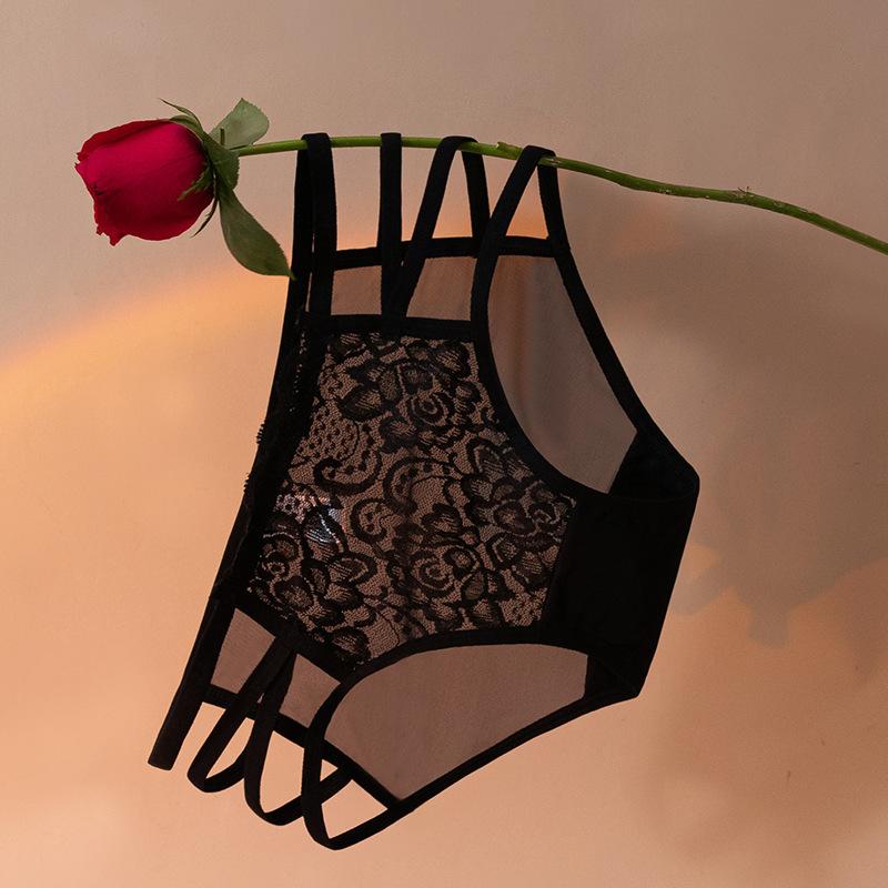 Summer Breathable Quick-Drying Seamless Women'S Briefs Low-Rise Girl Pure Desire Hollow Sexy Lace Panties Women