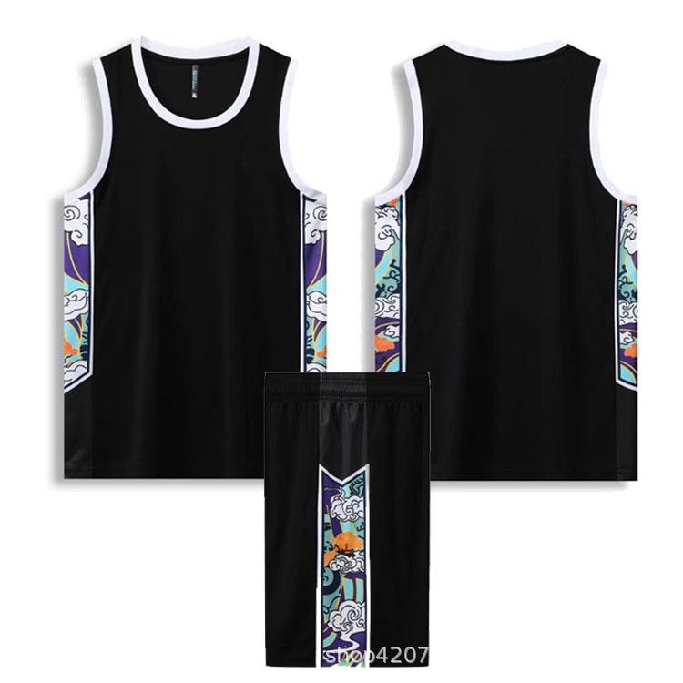 

Мужской комплект баскетбольной формы для колледжа - Тренировочная майка команды, Дышащий жилет для студентов и детей 5XL