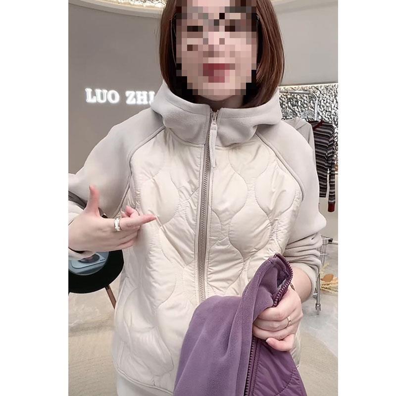 2025 A/W Versatile Color Block Sherpa Hoodie: Windproof, Warm, Plus Velvet Padded Jacket
