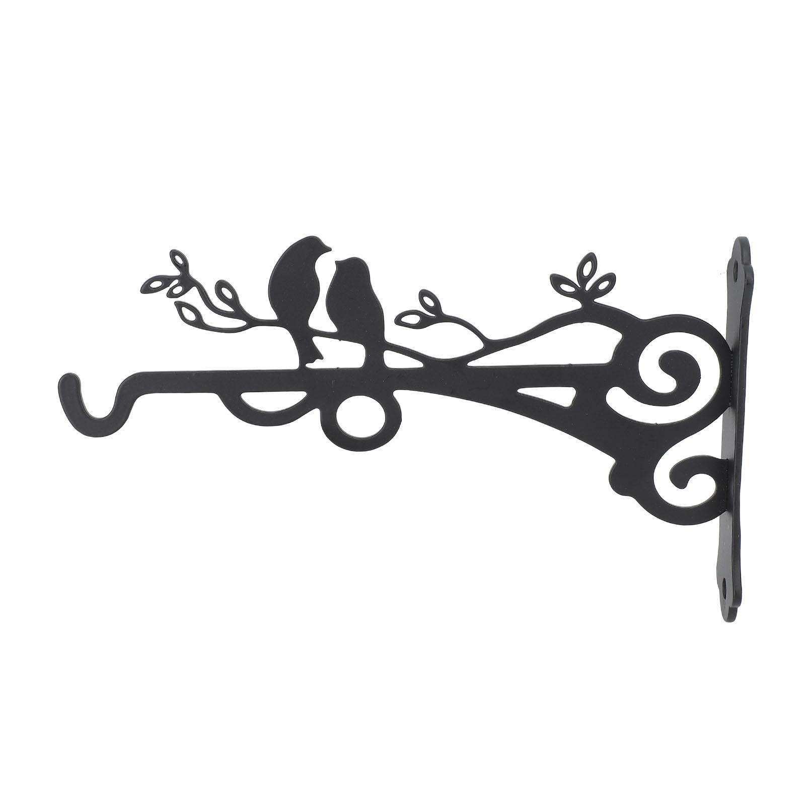 

Подвесной кронштейн для растений Настенный крюк Железный декоративный держатель для растений с винтами для кормушки для птиц, фонарей, колокольчиков ветра, цветов