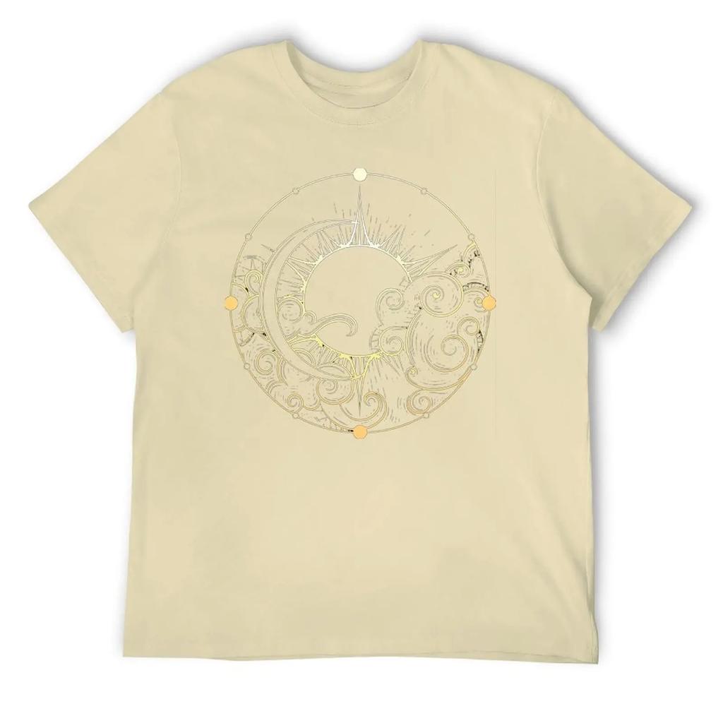 Fresh Sun And Moon For Sale T-shirt  Movement Tees Graphic Cool Humor Graphic Leisure Eur Size