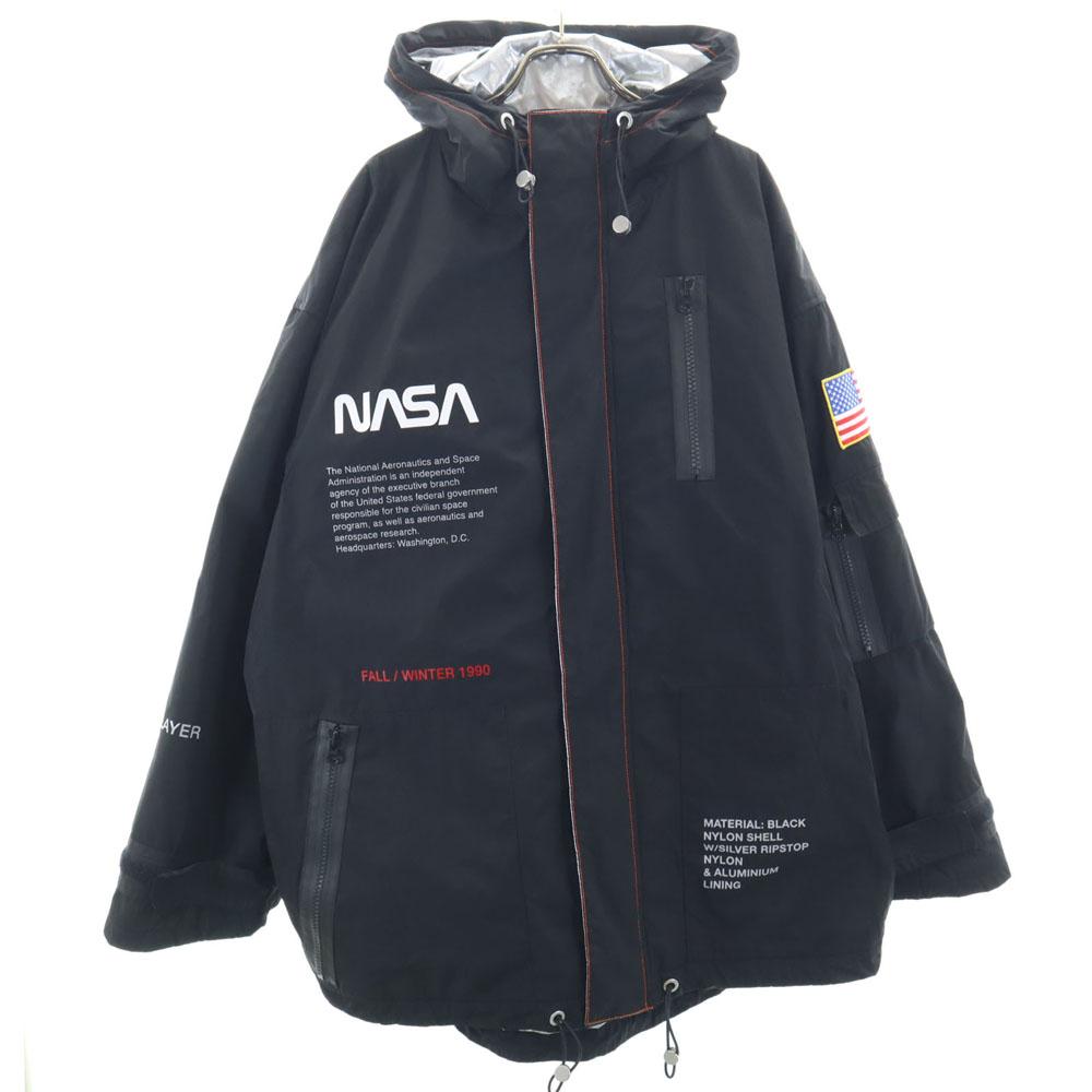 

HERON PRESTON Made in Italy NASA Zip up Blouson CA black Hoodie Men s Used