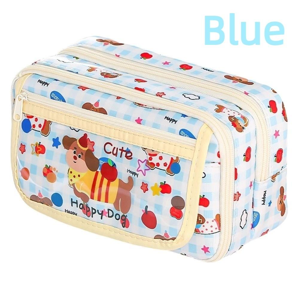 Large Capacity Stationery Storage Bag Cosmetics Storage Pen Pencil Case  Student
