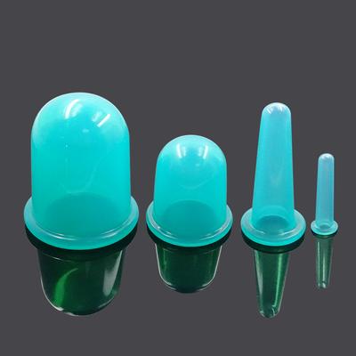 Cellulite-Saugnapf-Schröpftherapie-Set, Vakuum-Hijama, medizinische chinesische Gesichts-Schröpftherapie-Becher, Körper-Silikon-Massagegläser
