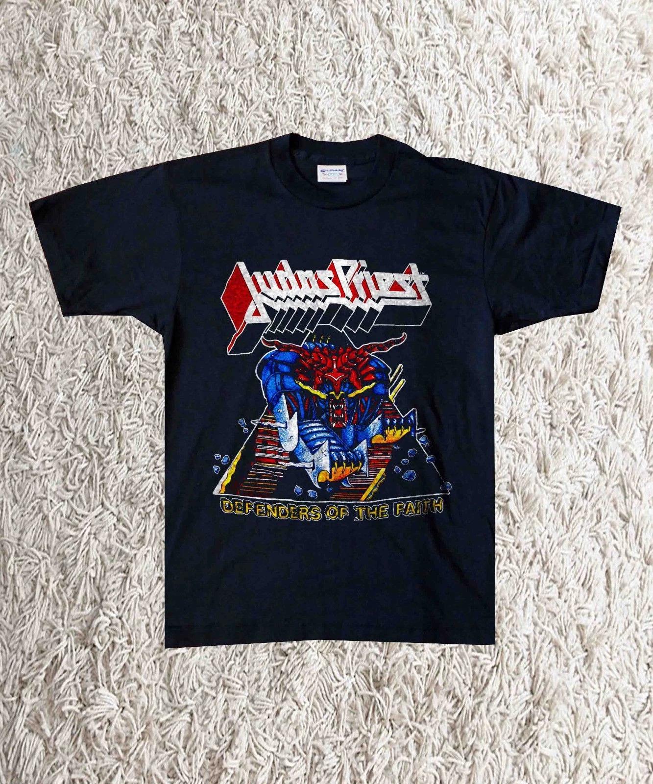 Vintage 1984 Judas Priest Defenders of the Faith Tour T-shirt S M L 234XL M