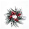 Christmas Simulation Plastic Pine & Berry Wreath - Festive Dining Table Decoration