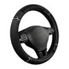 Stitching Steering Wheel Wrap PU Leather PU Leather Steering Wheel Cover  All Season