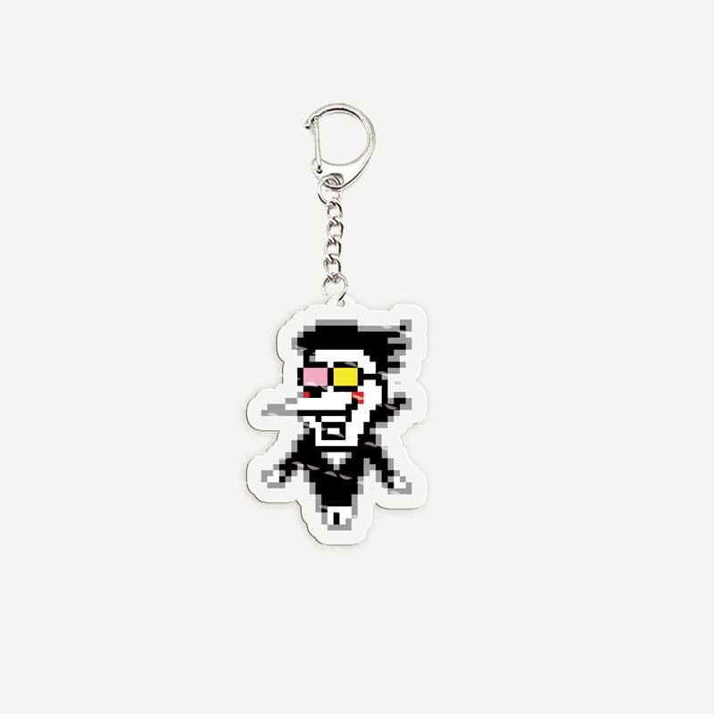 Popolare Gioco Deltarune Spamton Susie Ralsei Meme Portachiavi per Accessori Borsa Noelle Spamton Portachiavi Regali per Fan Amici Gamer
