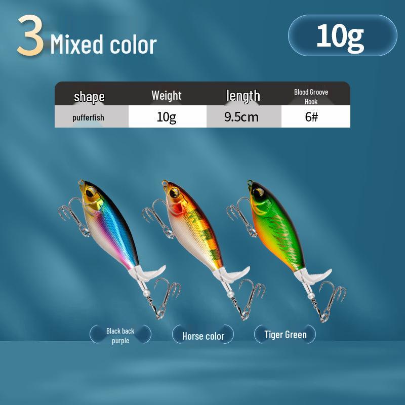 Floating Surface Tractor Lure for Freshwater Fish: Mandarin, Bass, Black Carp - Remote Casting Artificial Bait