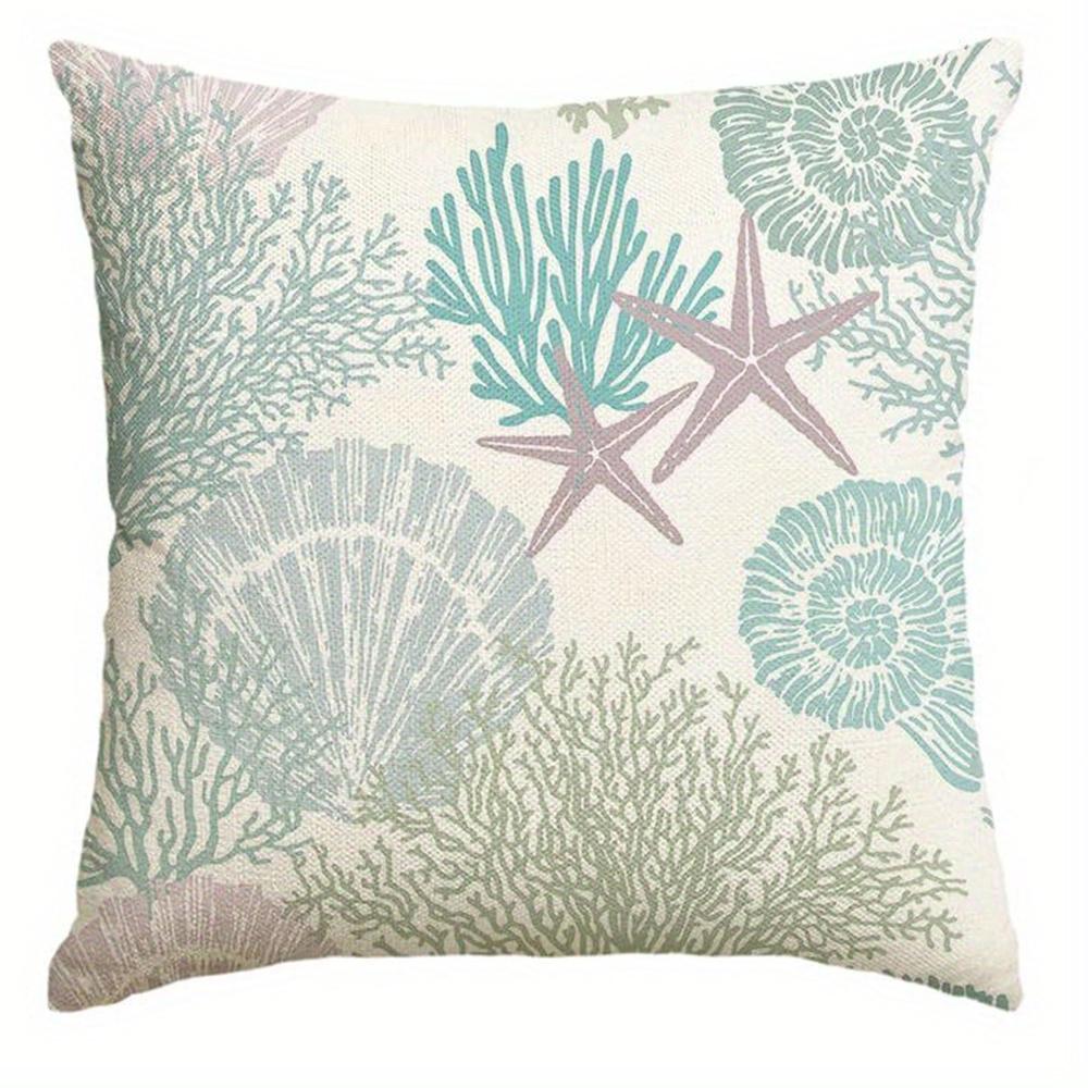 

Beachy Vibes Textual Pillow CoversLiving room sofa cushion cover, soft and comfortable, bedroom room decoration 16x16Inch