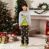 Parent-child Christmas Print Home Suit Long-sleeved Top And Pants