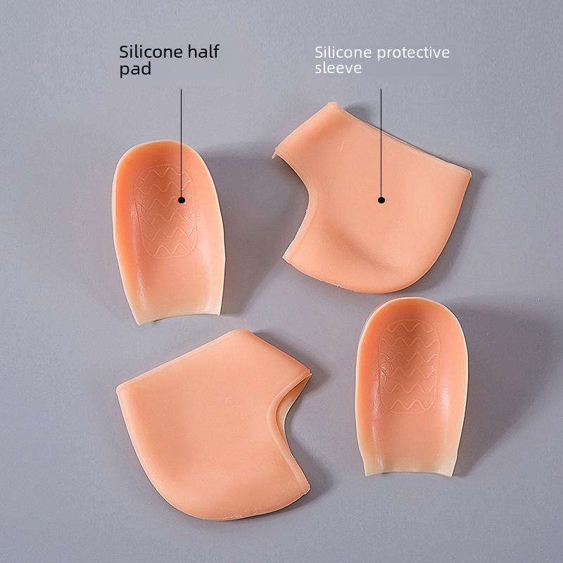 Pantofi albi de culoare piele mixtă cu șosete care măresc înălțimea