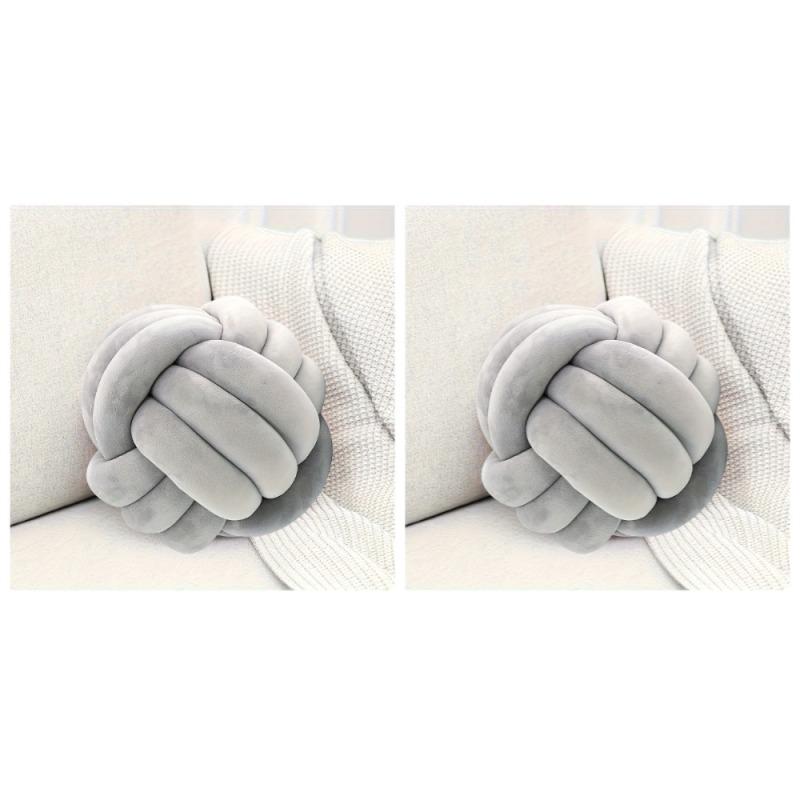 Art Decor Knot Ball Throw Pillow Handmade Soft Big Cushion Modern & Cozy Decorative Christmas Cushion for Home Sofa