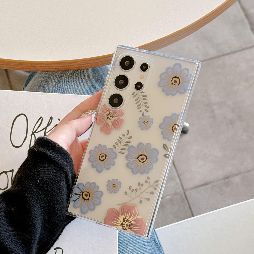 Suitable for Samsung S25 Ultra Flower Mobile Case S24uIMD Double Cover S23 Anti fall A56 Case A26