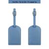 Customizable Soft PU Leather Luggage Tag with Logo and Travel Info Slot