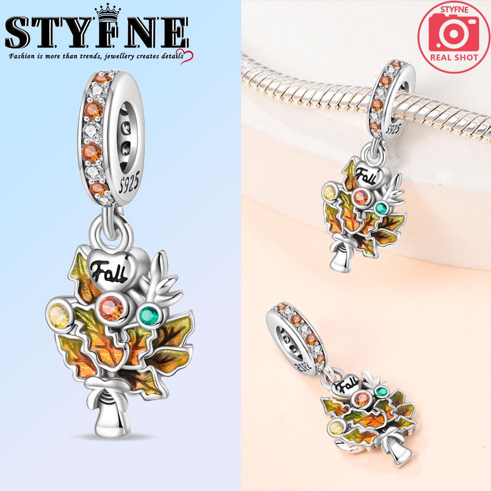 New In Harvest Season Pumpkin Charms Beads Fits Original Bracelet Copper Women Necklace Diy Charms Fine Jewelry Gifts