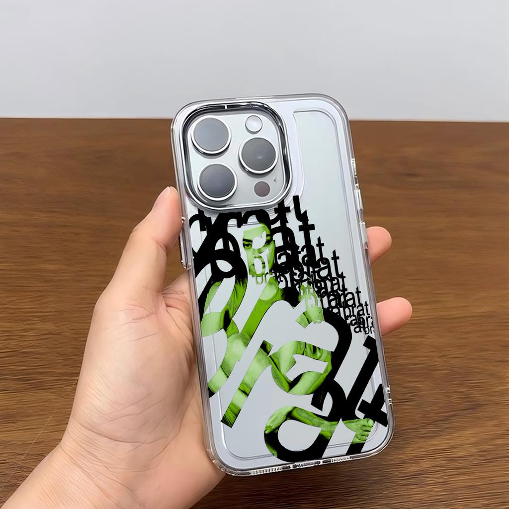 C-Charlis XCX B-BRAT Brat 360 365 Phone Case For iPhone 17 16e 16 15 14 13 12 11mini Pro Max X XR XSMAX 8 7 Air Plus Soft Cover