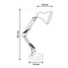 Desk Lamp Drawing Table Lamp E27 Tobi Lumiled + Clamp Desk