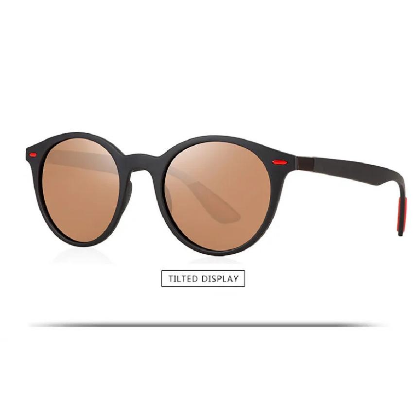 

new Brand Fashion Unisex Sun Glasses Polarized Coating Mirror Driving Sunglasses Round Male Eyewear For Men/Women uv400 C4